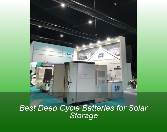 Best Deep Cycle Batteries for Solar Storage